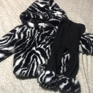 Zebra Mud Pie Jacket Set